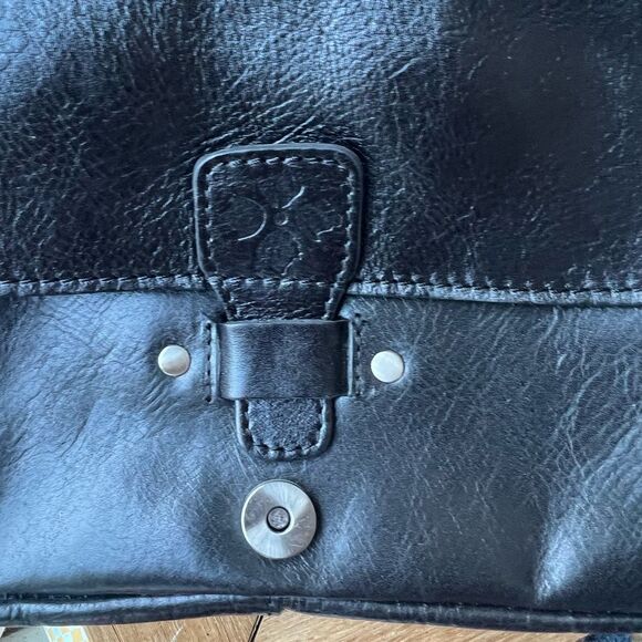 Patricia Nash Black Leather Crossbody Used once Adorable - Picture 8 of 10